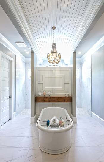Sleek and modern bathroom in Tyler Texas crafted by Trent Williams Construction