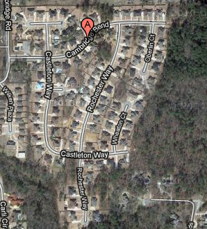Map of Cambridge Bend Estates, Tyler, Texas