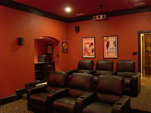 Relax in your own home theater ... courtesy of Trent Williams Construction!