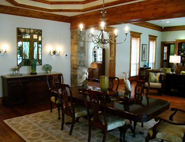 Custom designed, upscale living spaces ... from custom home builder Trent Williams Construction