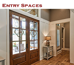 Custom entry space design and decorating ideas ... from Trent Williams Construction, Tyler, Texas