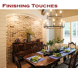 Finishing touches in the Texas home ... from Trent Williams Construction, Tyler, Texas