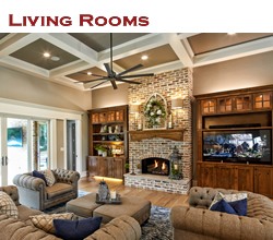 Custom living room design and decorating ideas ... from Trent Williams Construction, Tyler, Texas
